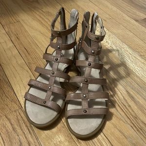 Leather gladiator type sandal